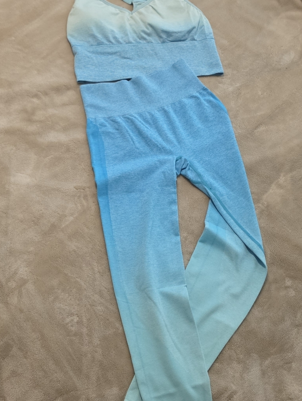PINK Victoria's Secret Blue Ombre Leggings
